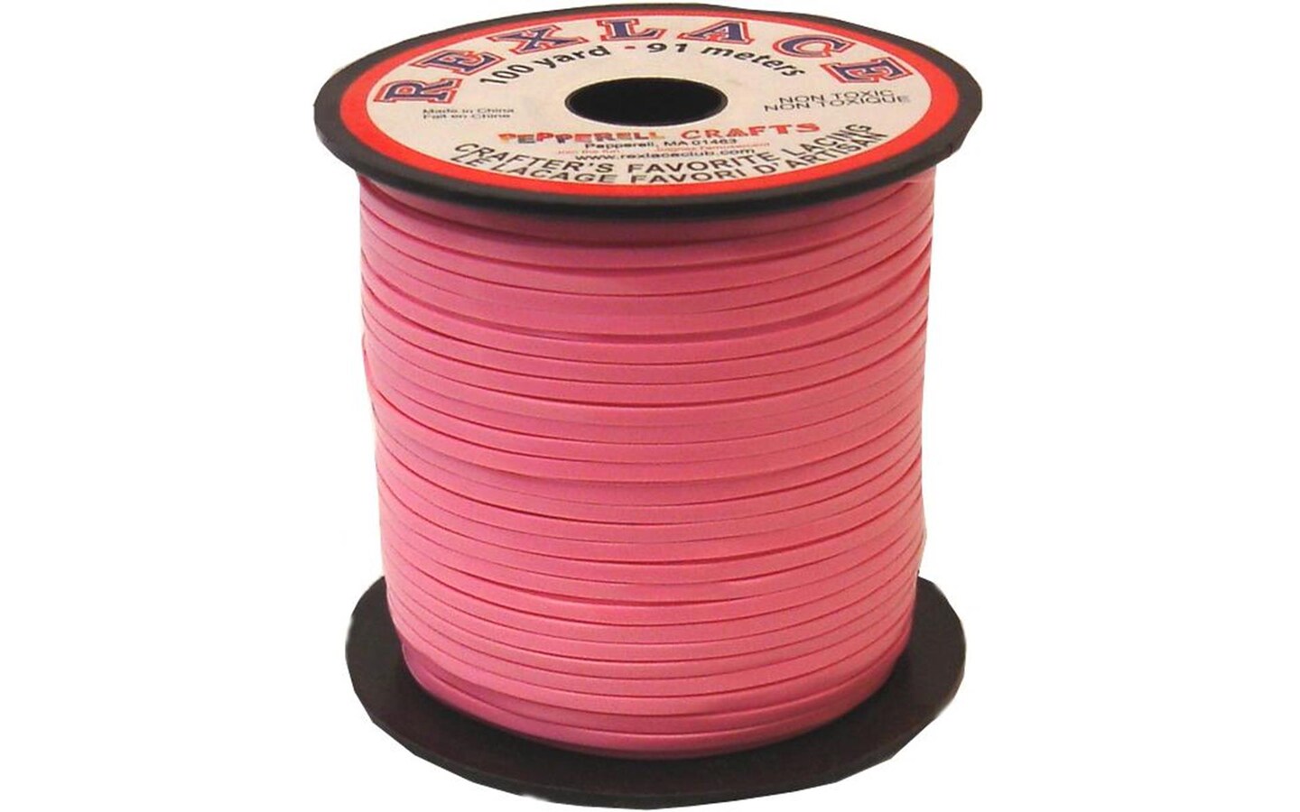 Pepperell Rexlace 100Yd Spool Pink