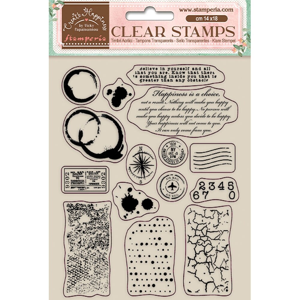 Create Happiness Clear Stamps-Elements