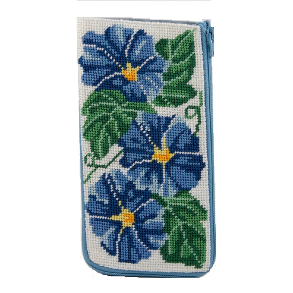 Eyeglass Case Morning Glories Needlepoint Kit Michaels