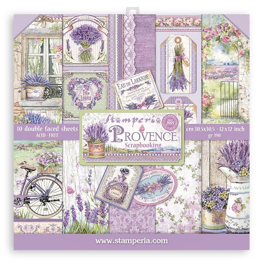 Stamperia Double-Sided Paper Pad 12&#x22;X12&#x22; 10/Pkg-Provence, 10 Designs/1 Each