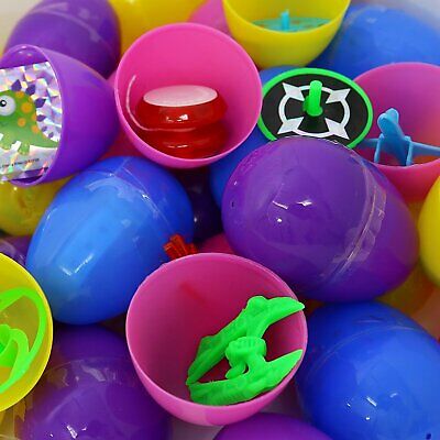 Big Mos Toys Easter Eggs - Prefilled Pastel Colored Plastic Easter Eggs with Toys Inside - 24 Pack