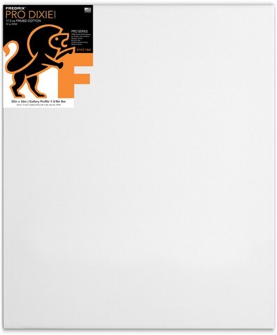 PRO SERIES 12OZ DIXIE STRETCHED CANVAS 30X36 1-3/8 BARS