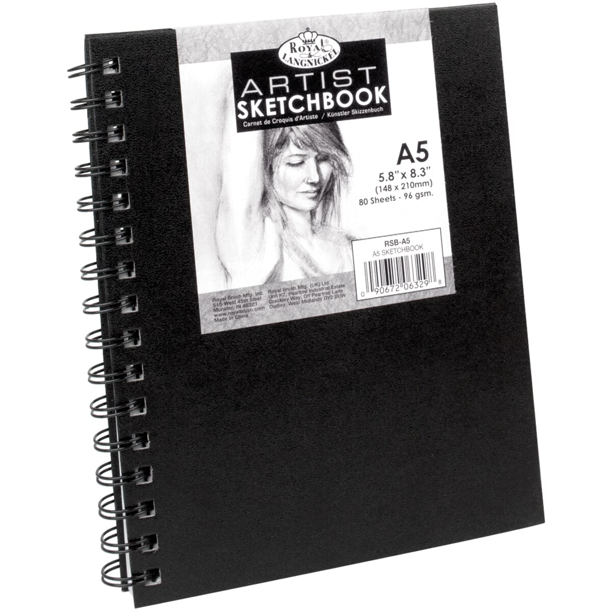 Royal & Langnickel(R) Spiral Hardcover Artist Sketchbook-5.8"X8.3"