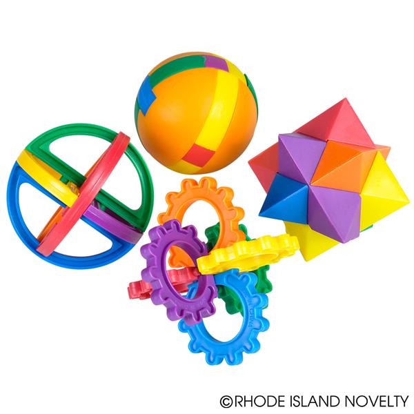 Rhode Island Novelty Plastic Puzzle Balls - 12 pieces