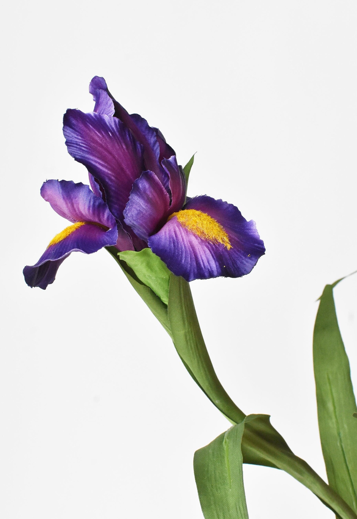 28&#x22; Faux Purple Iris Stem