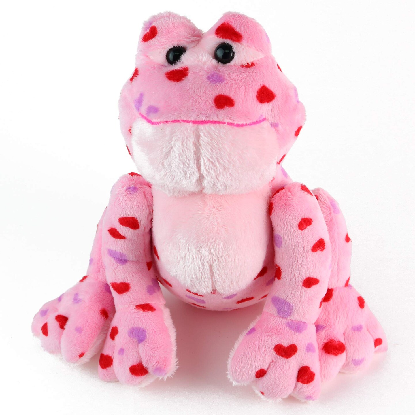 Big Mo's Toys Love Frog - Plush Valentine's Day Pink and Red Heart