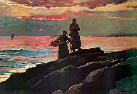 Sunset Saco Bay Poster Print by Winslow Homer - Item # VARPDX373262