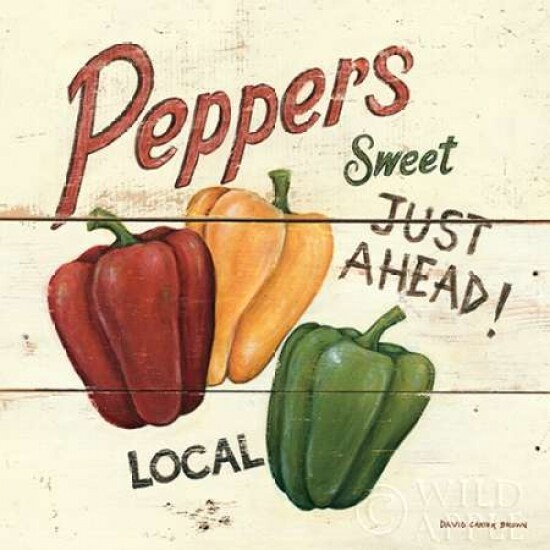 Sweet Peppers Poster Print by David Carter Brown - Item # VARPDX3183