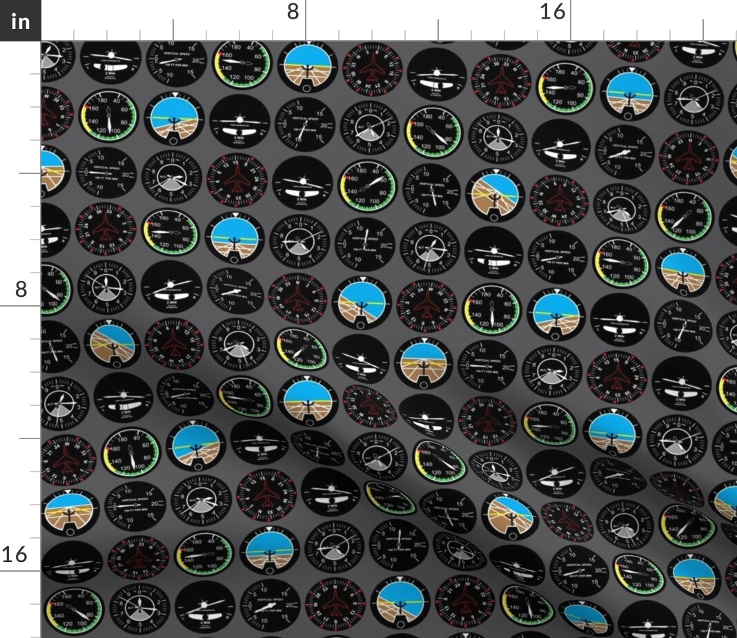 Flight Deck Aviation Flying Airplanes Plane Airplane Pilot Nursery Decor Custom Printed Fabric by Spoonflower Various Fabrics by the Yard or Fat Quarter