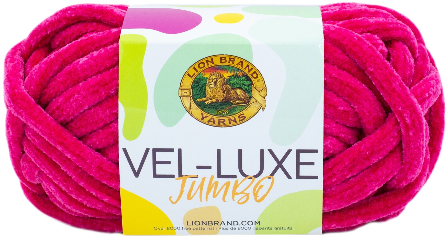 Lion Brand Vel-Luxe Jumbo Yarn-Cabaret