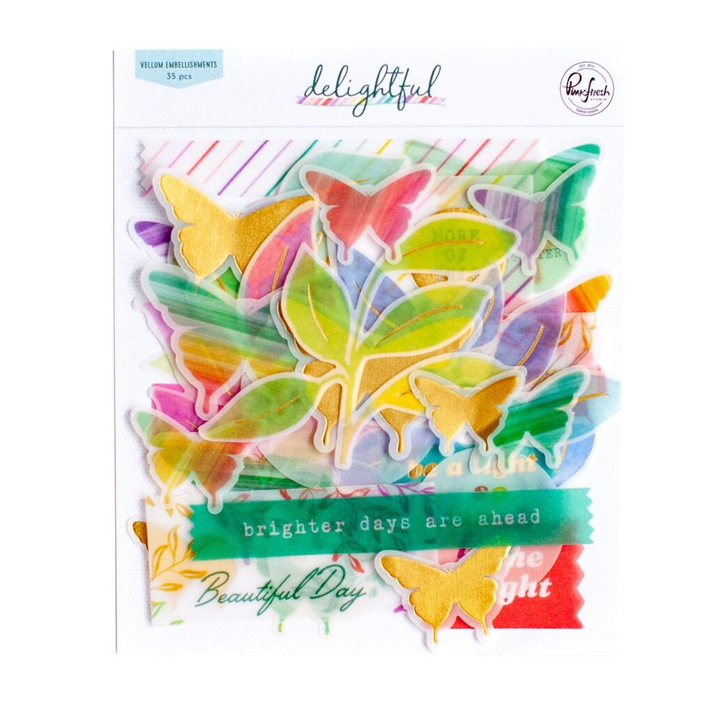 Pinkfresh Vellum Embellishments DieCutsDelightful Michaels