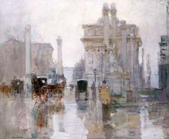 After The Rain The Dewey Arch Madison Square Park New York Poster Print by  Paul Cornoyer - Item # VARPDX267873