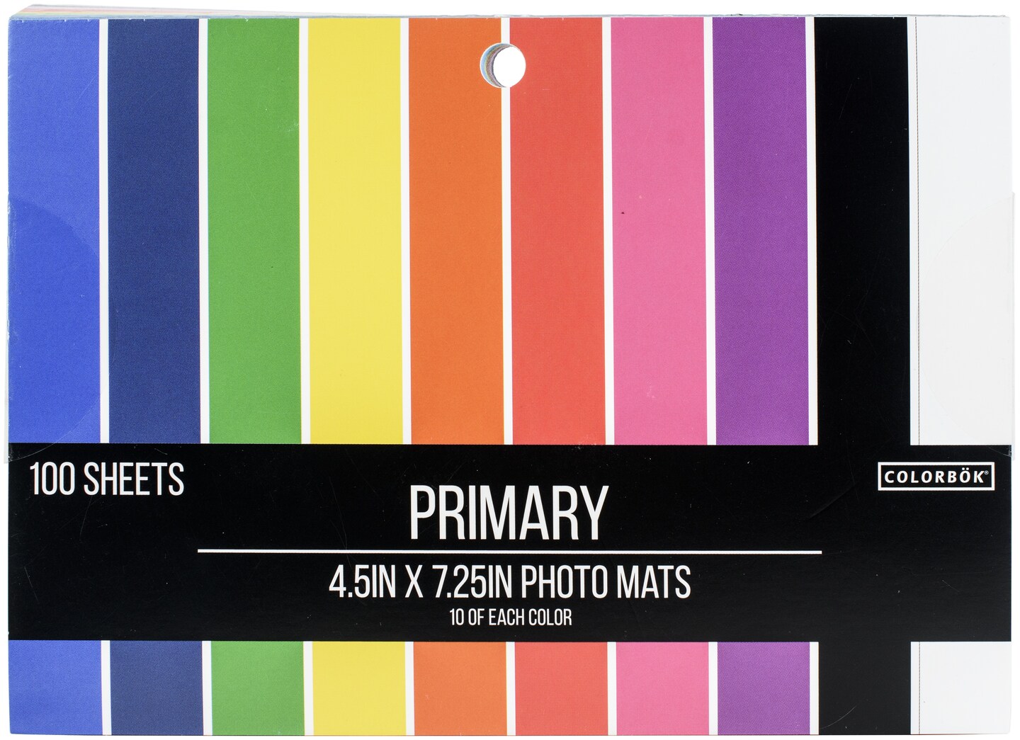 Colorbok Photo Mat 4.5&#x22;X7.25&#x22; 100/Pkg-Primary