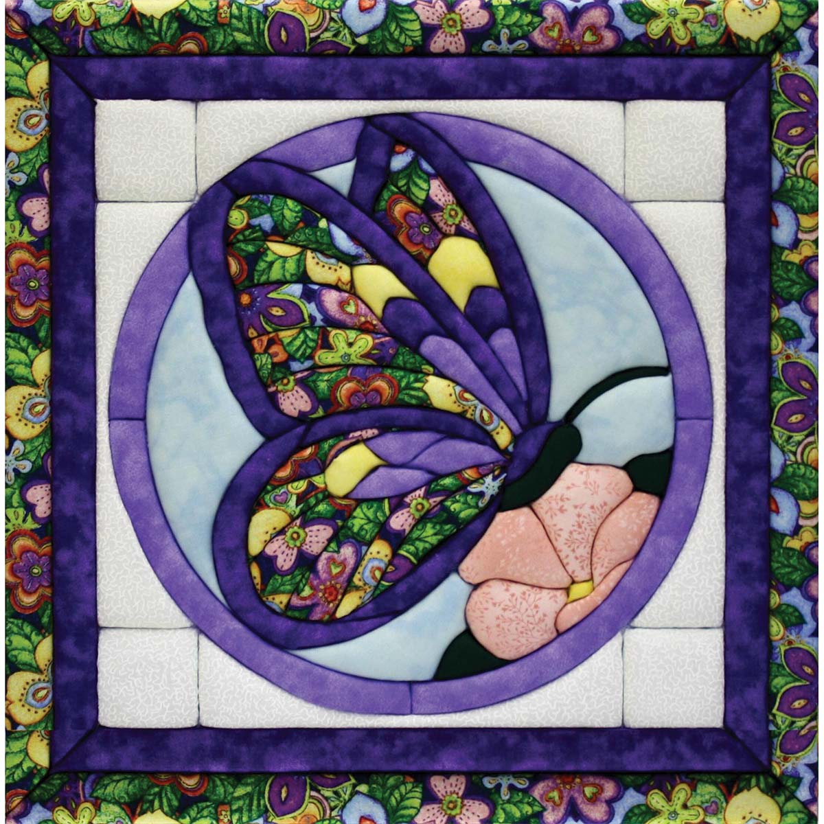 Quilt Magic  Colorful Butterfly No-Sew Quilt Kit