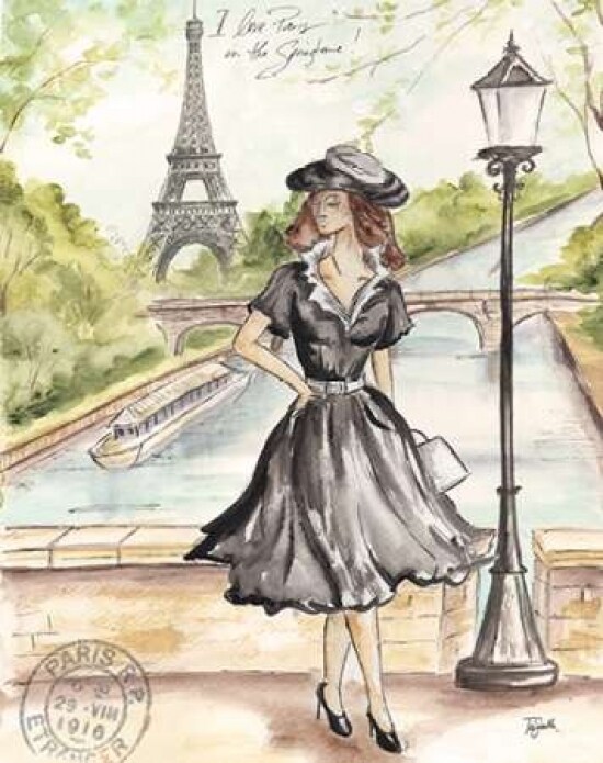 Springtime Paris Fashion I Poster Print by Tre Sorelle Studios - Item # VARPDXRB9959TS