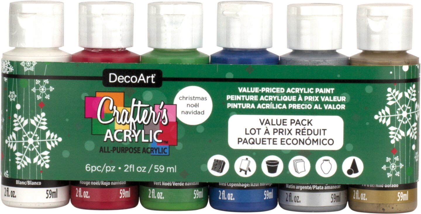 Crafter's Acrylic All-Purpose Paint 2oz Christmas Green