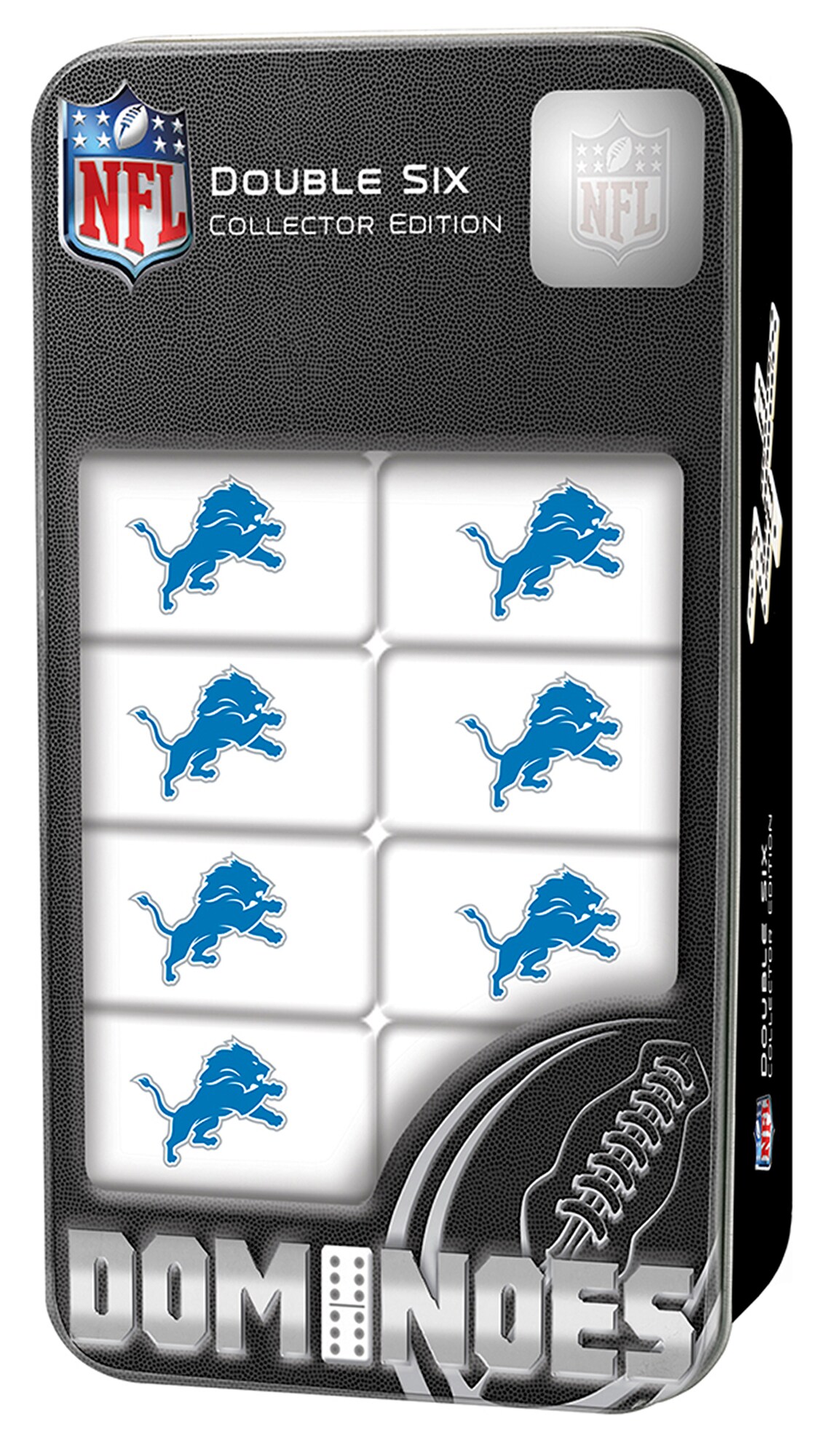 Masterpieces Officially Licensed NFL Detroit Lions 28 Piece Dominoes Game for Adults