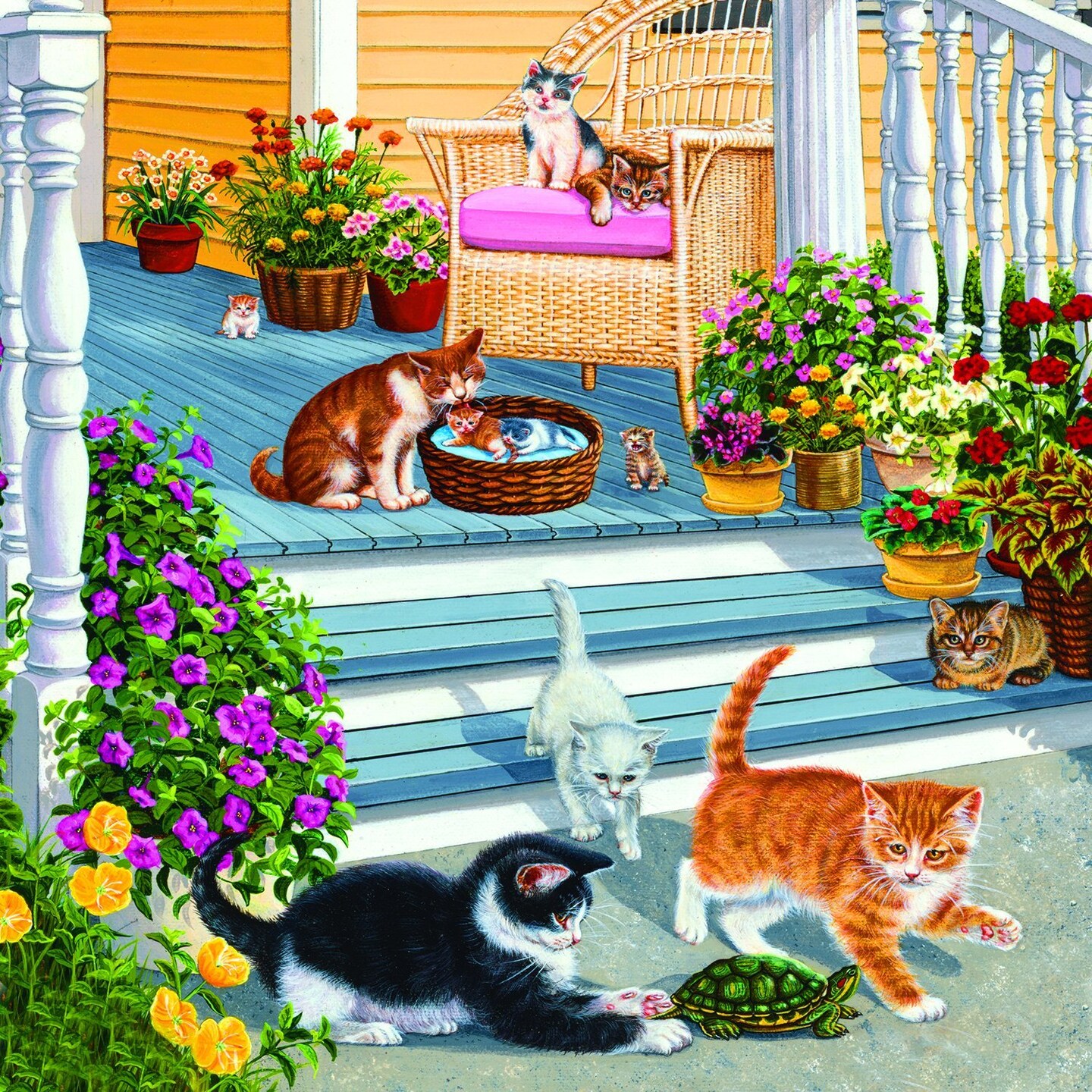 Sunsout A New Playmate 500 pc   Jigsaw Puzzle 45857