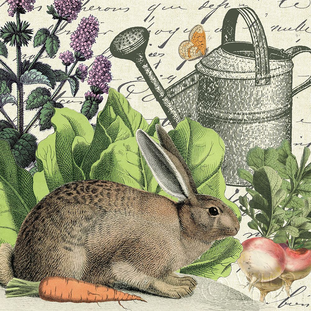Garden Rabbit I Poster Print by Wild Apple Portfolio - Item # VARPDX45821