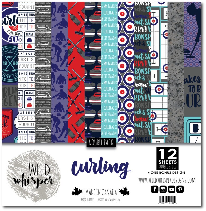 Curling DOUBLE 12x12 Paper Pack - Wild Whisper Designs