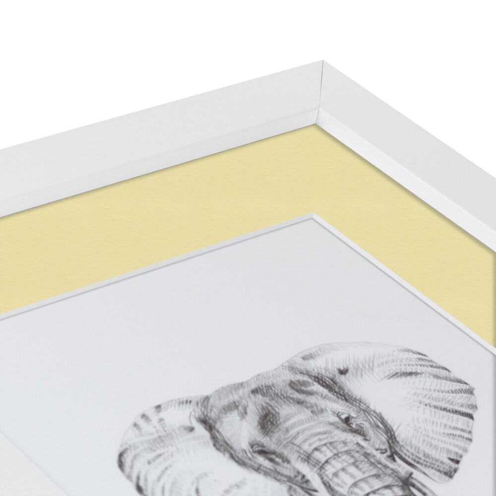 ArtToFrames Collage Photo Picture Frame with 3 - 3.5x5 inch Openings, Framed in White with Over 62 Mat Color Options and Regular Glass (CSM-3966-29)