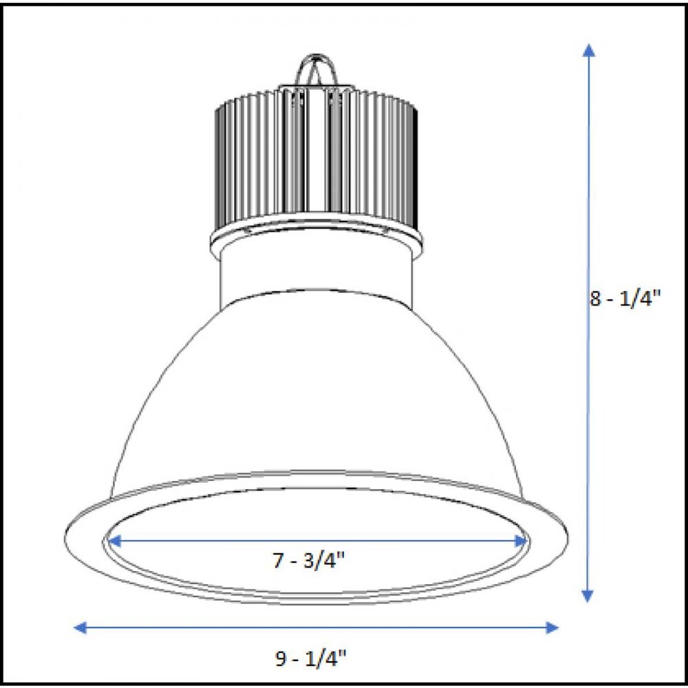Satco 8 in. 20w LED Commercial Downlight Retrofit - 3000K - 0-10V Dimming Only