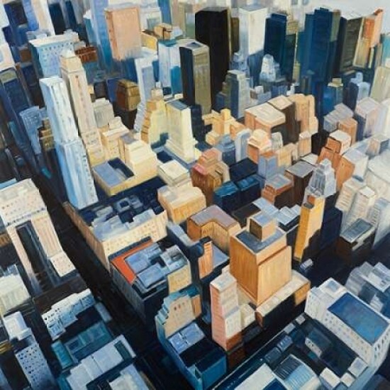 Manhattan view of the Empire State Building Poster Print by Atelier B Art Studio - Item # VARPDXBEGCIT258