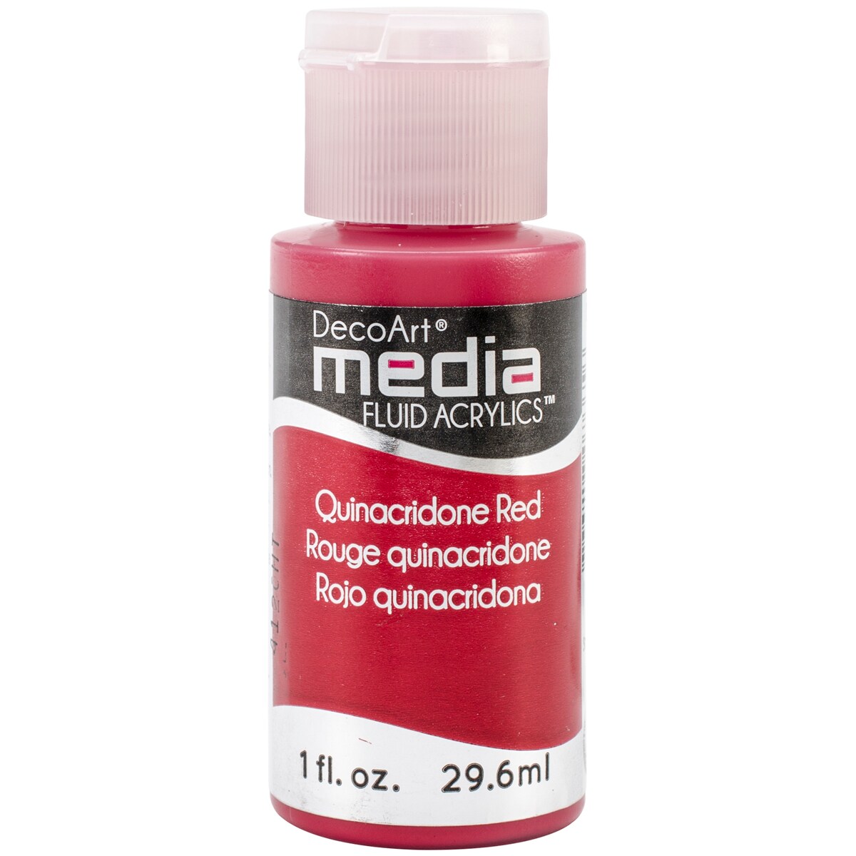 Decoart Media Fluid Acrylics Paint 1OzQuinacridone Red (Series 5
