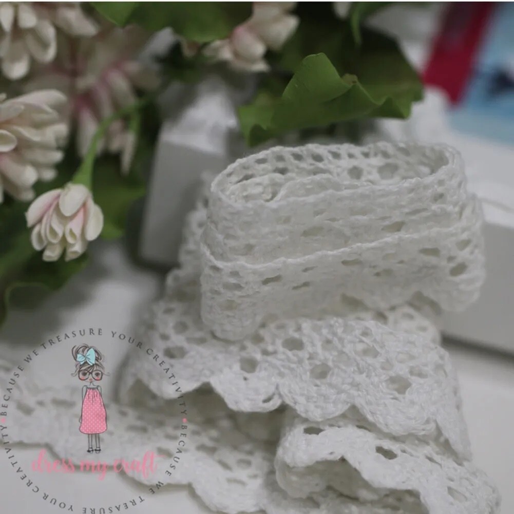 Dress My Craft Vintage Lace 1 Yard-White #1