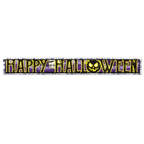 Metallic Happy Halloween Fringe Banner | Michaels