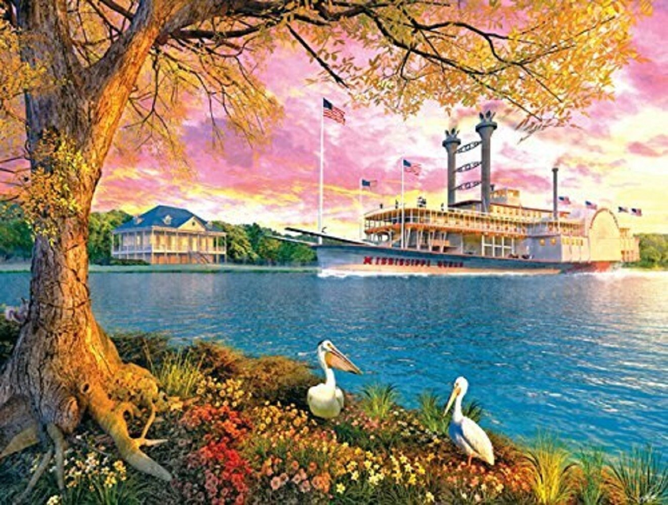 Sunsout Mississippi Queen 500 pc Jigsaw Puzzle 50030 Michaels
