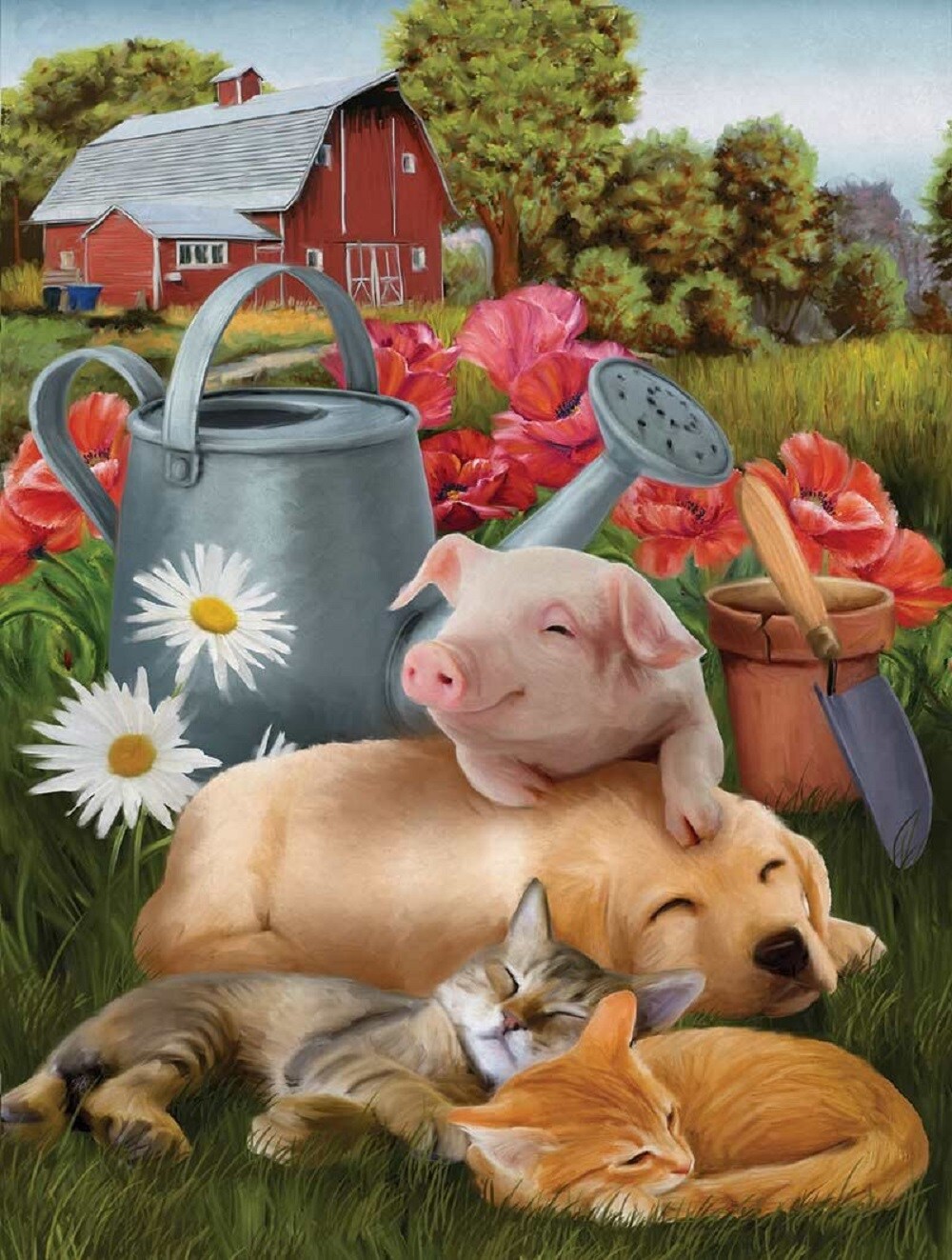 Sunsout Lazy in the Sun 300 pc   Jigsaw Puzzle 28549
