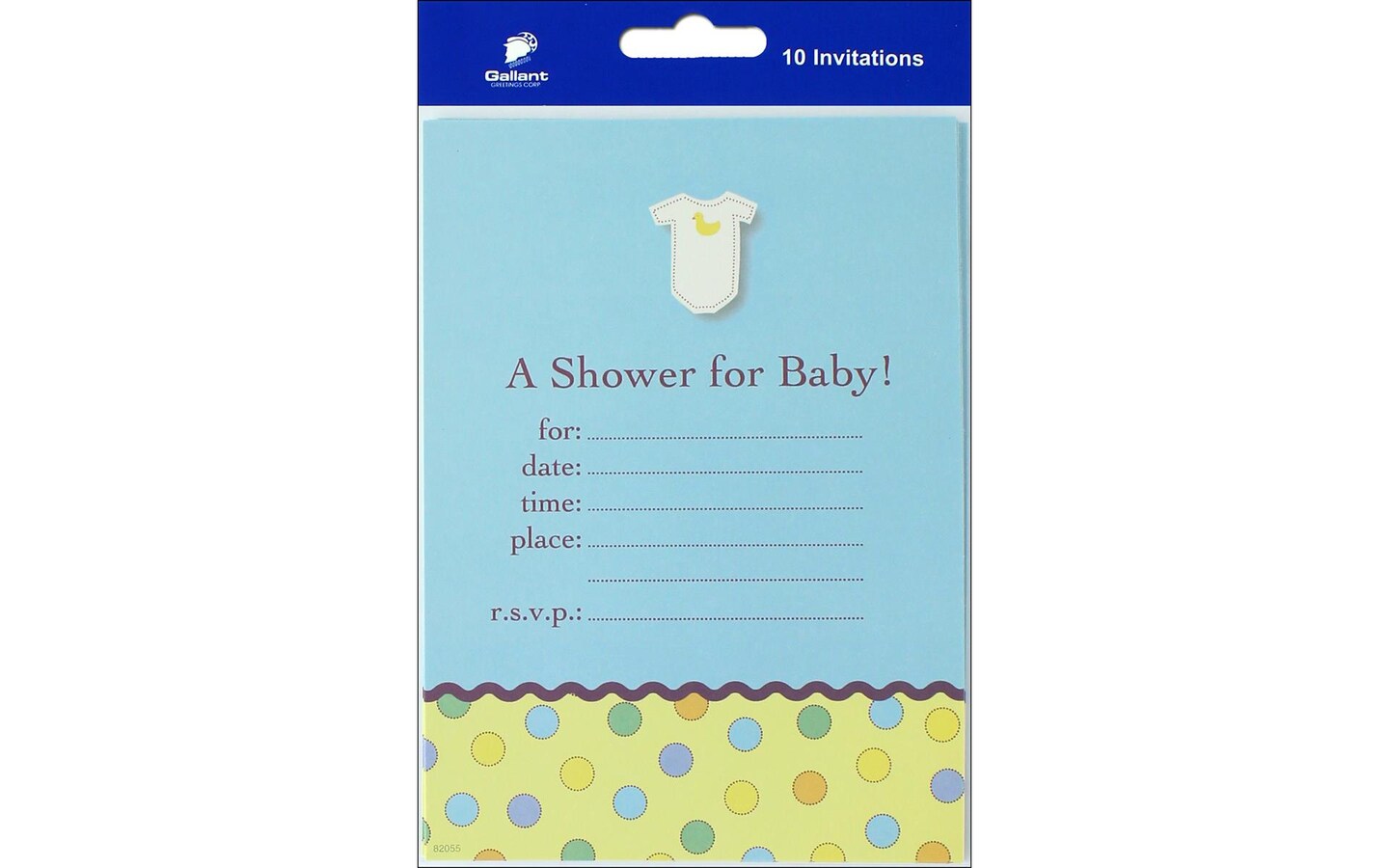 Gallant Greetings Baby Shower Invitation 10ct 4