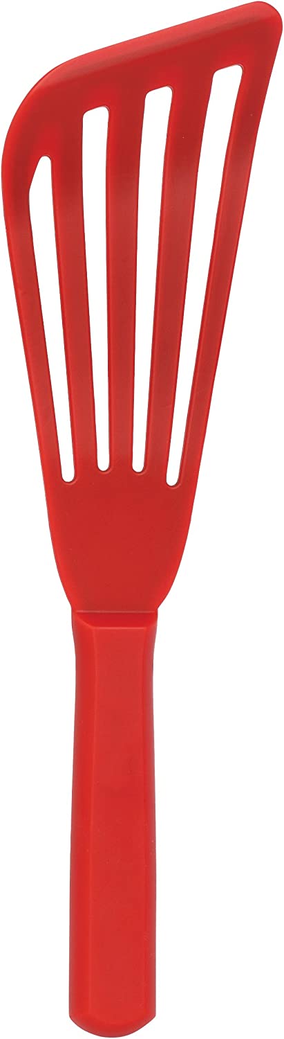 Maine Man Angled Fish Turner Slotted Spatula Silicone Stainless Steel 11" Red