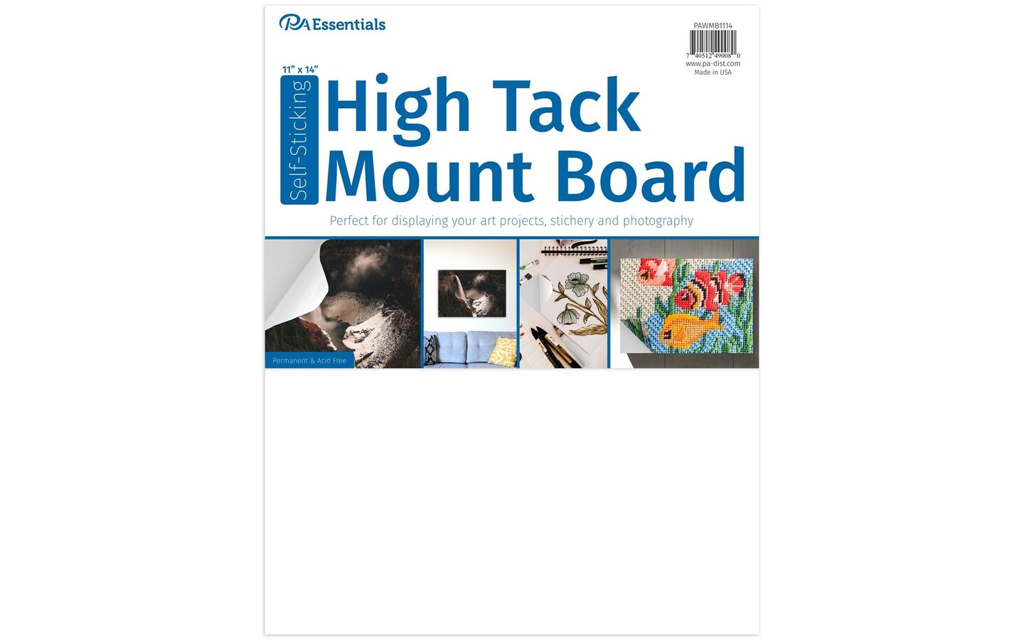PA Ess Self-Stick High Tack Mount Board 11x14&#x22;