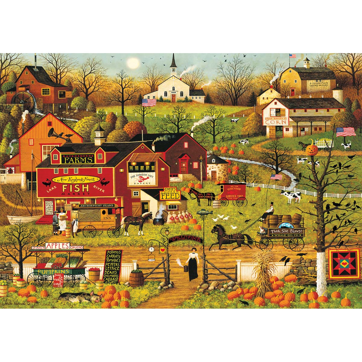 Buffalo Games  Blackbirds Roost at Mill Creek Jigsaw Puzzle