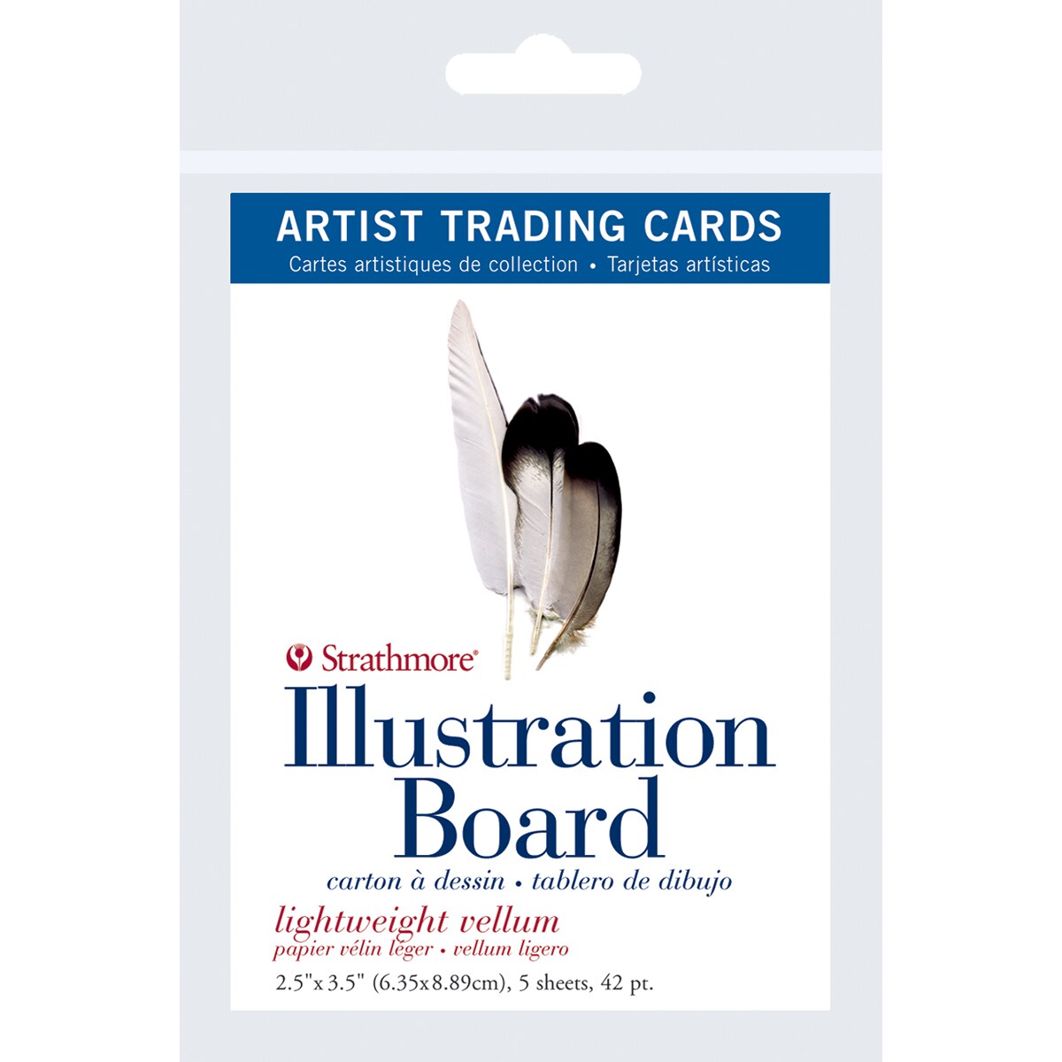 Strathmore Artist Trading Cards 2.5&#x22;X3.5&#x22; 5/Pkg-Illustration Board Vellum