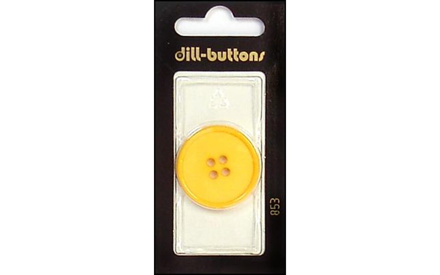 Dill Buttons 28mm 1pc 4 Hole Yellow Michaels