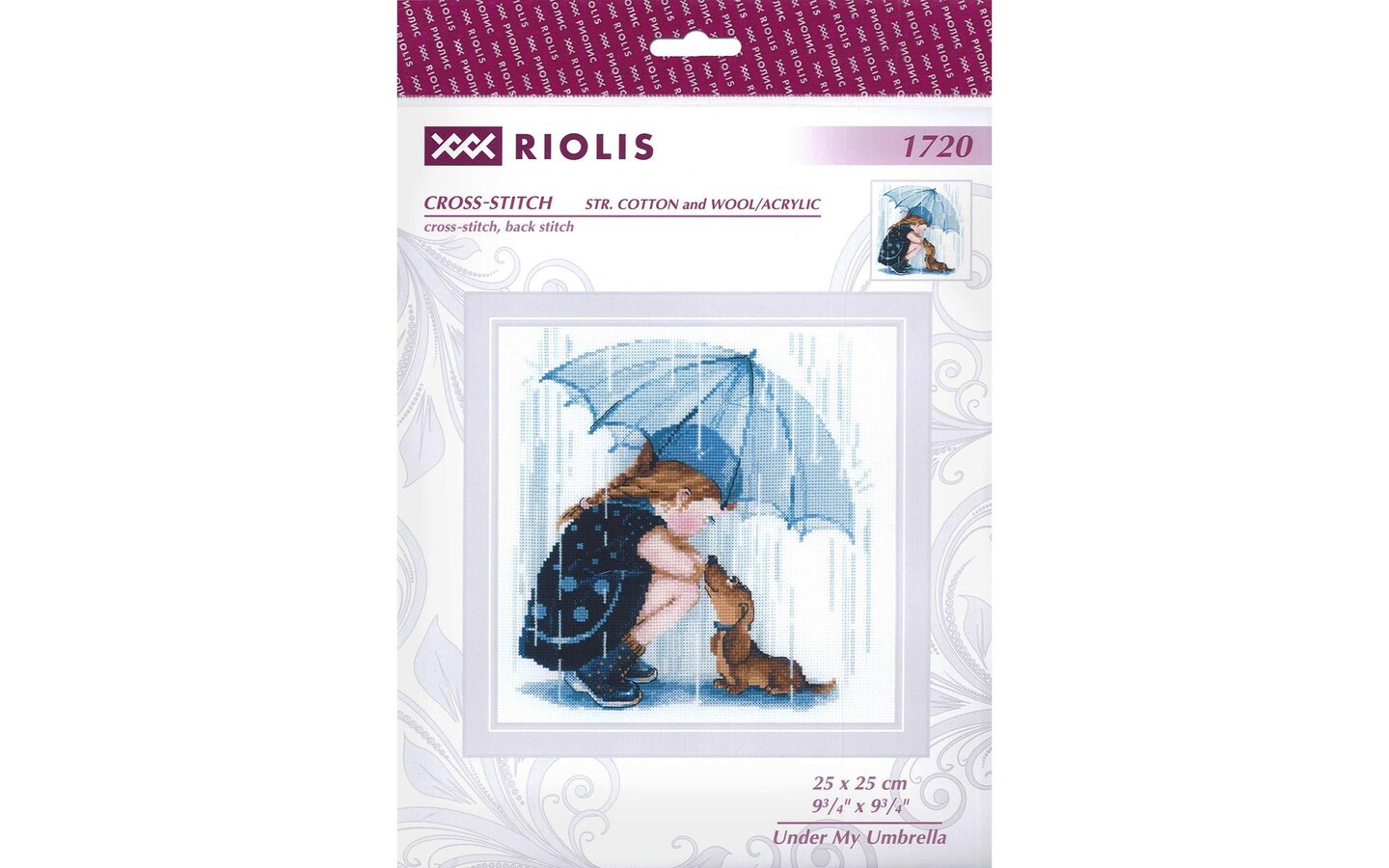 Riolis Cross Stitch Kit Under My Umbrella
