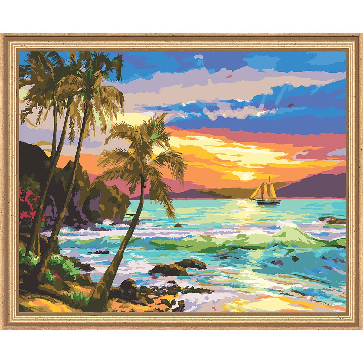 Herrschners Hawaiian Glow Paint-by-Number Kit | Michaels