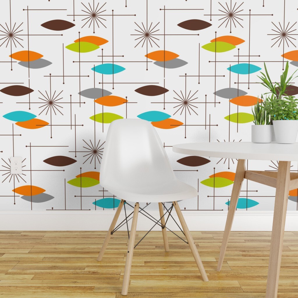Buy Retro Circles Removable Wallpaper Vintage Style Oldshool Online in  India  Etsy