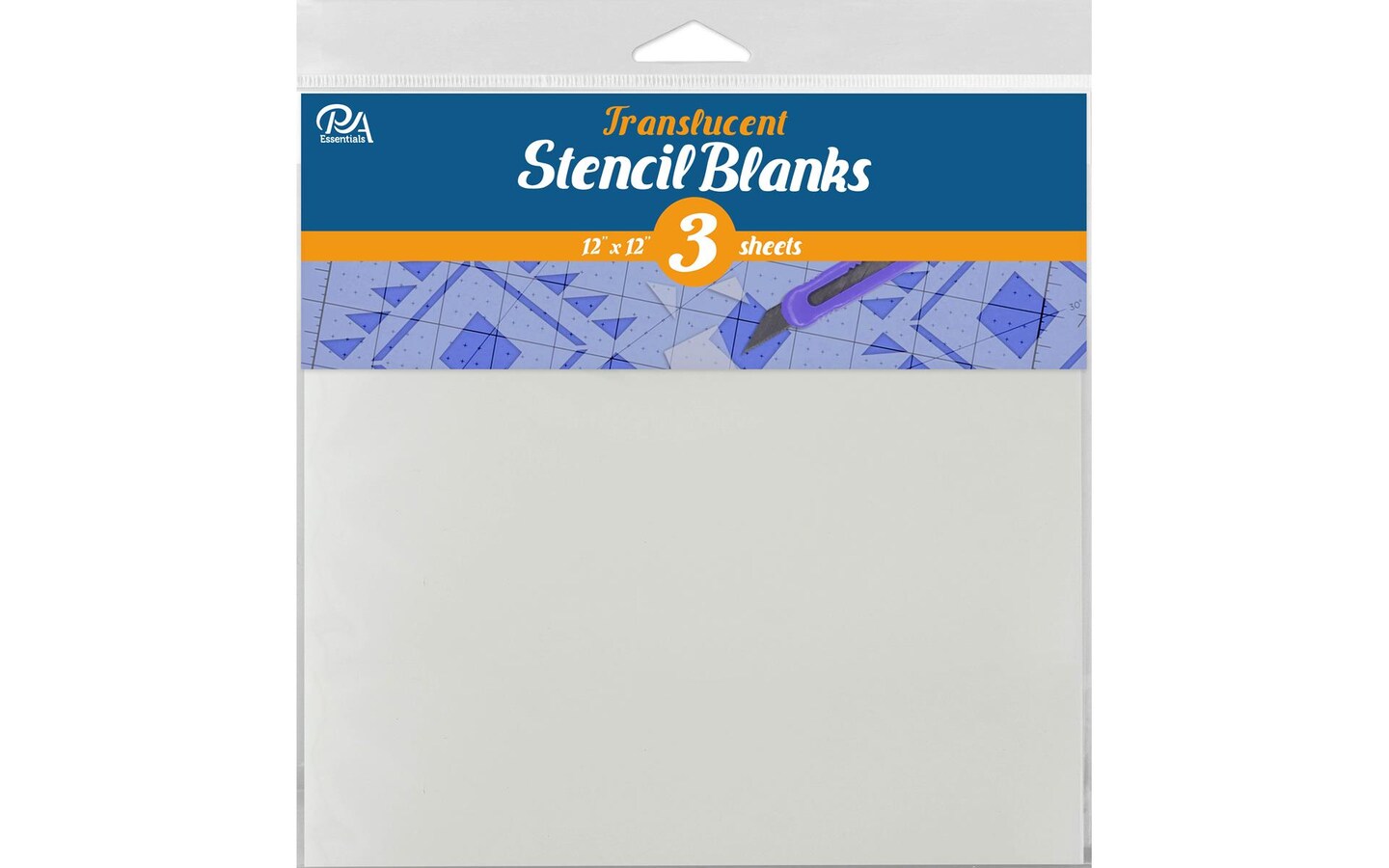 PA Essentials Uncut Blank, Translucent, 3 piece, for Painting on Wood ...