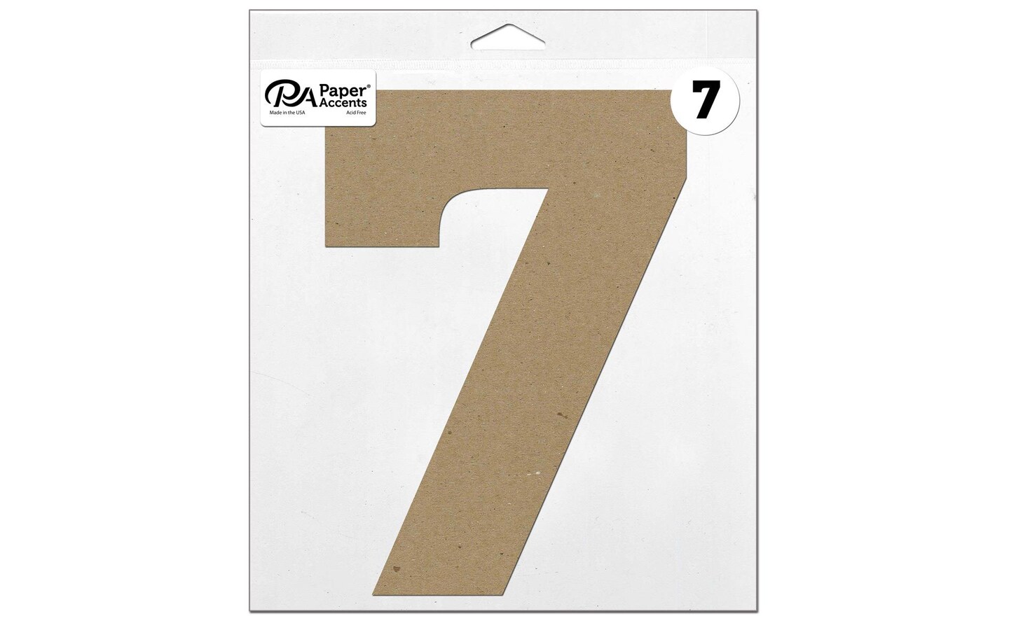 Chipboard Number 11&#x22; 7 1pc Natural