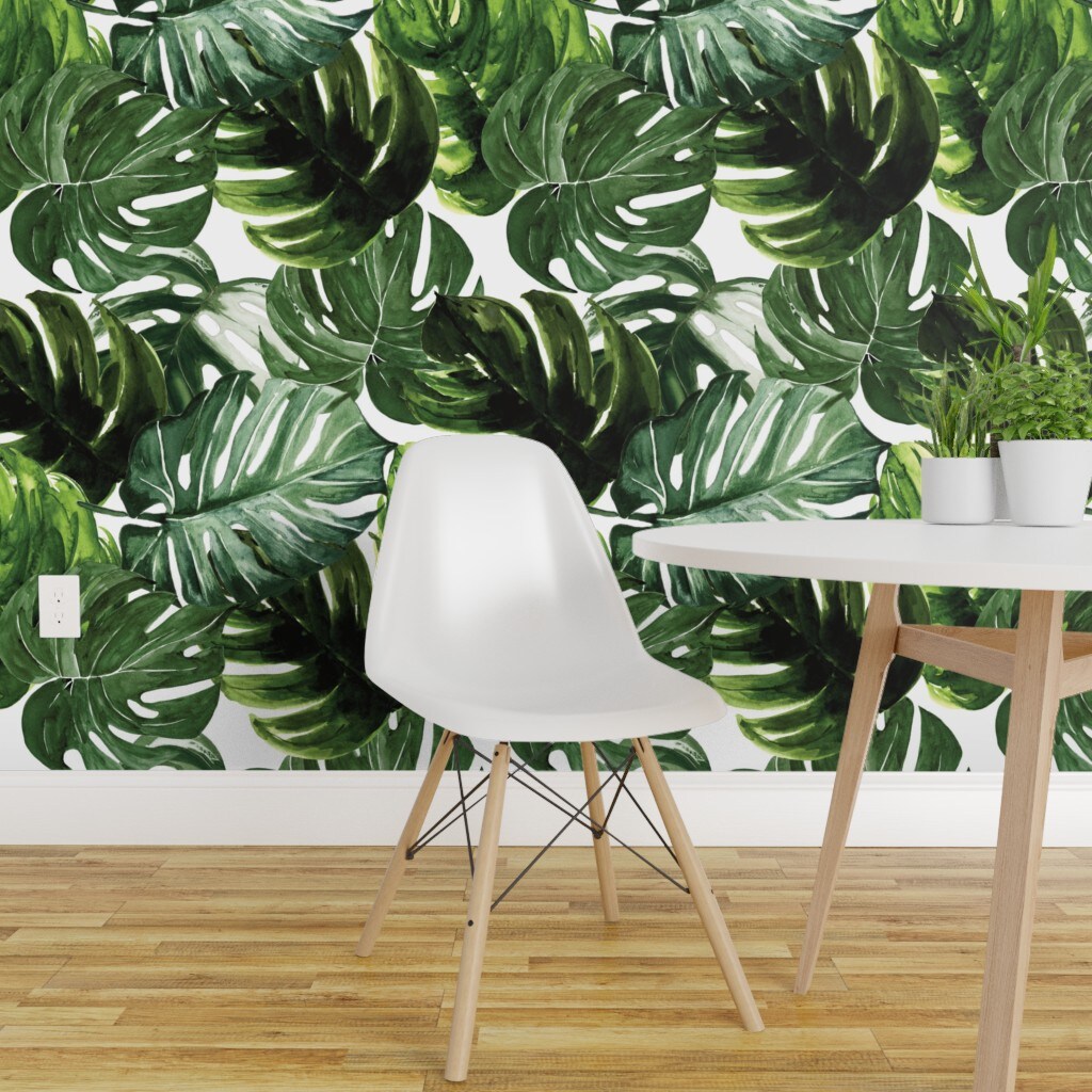 Monstera Watercolour | WALLPAPER - Grafico Group