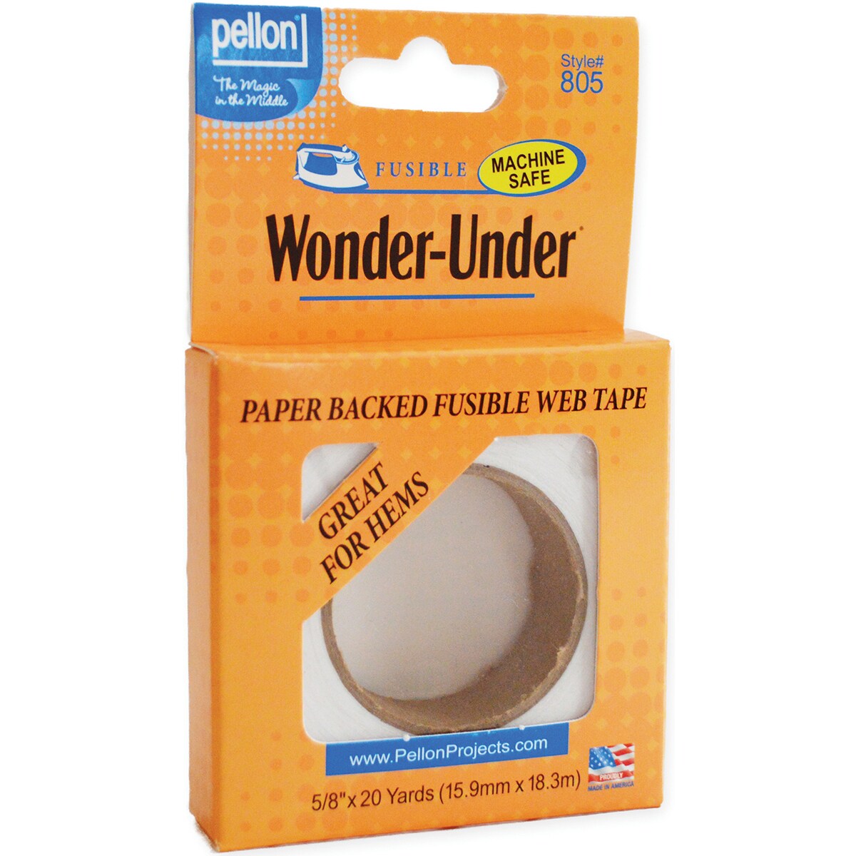 Pellon Wonder-Under Paper-Backed Fusible Tape-.625&#x22;X20yd