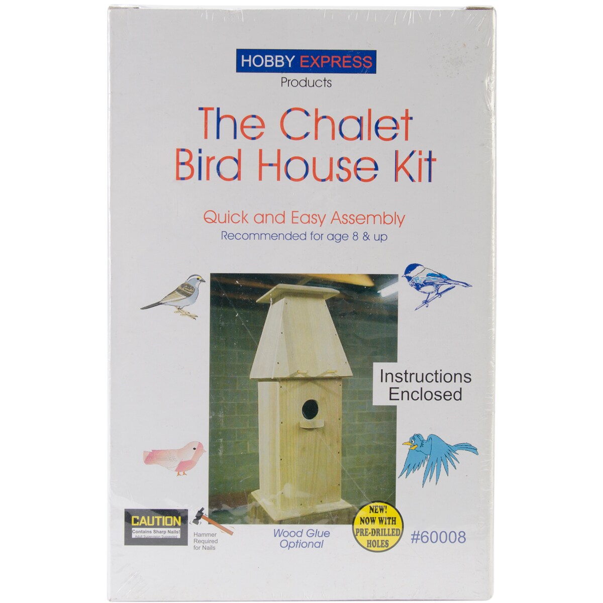 Mi Toys Hobby Express Unfinished Wood Kit-Chalet Bird House