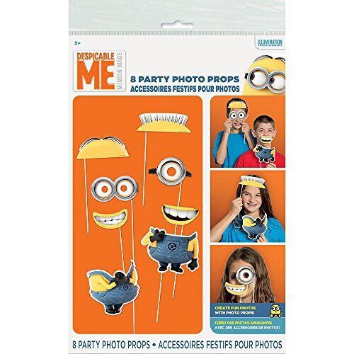 Despicable Me Photo Props 8 Count