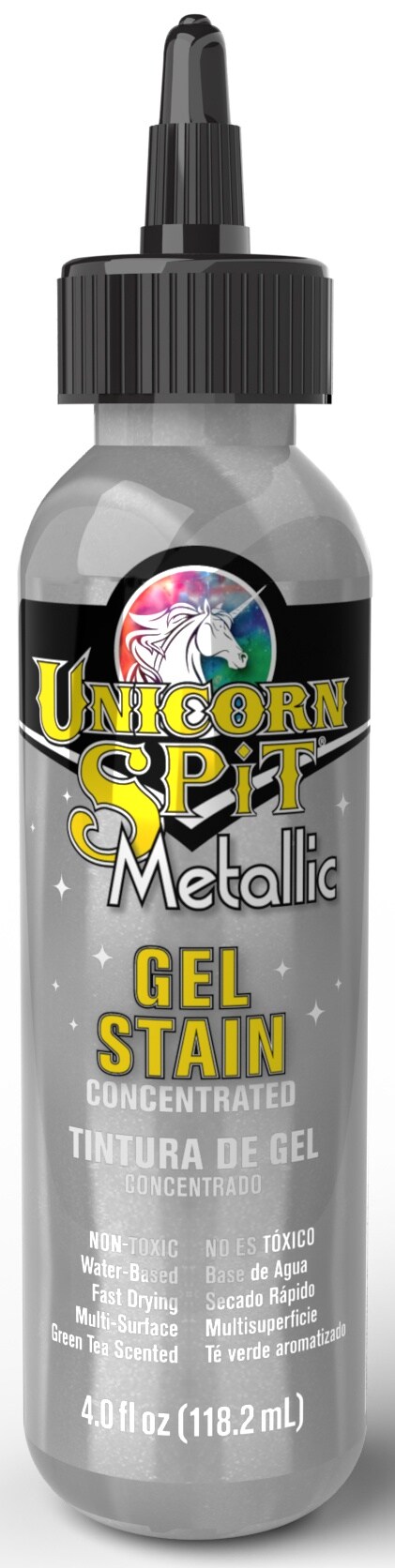 Unicorn Spit Sparkling Wood Stain &#x26; Glaze 4oz-Metallic Mercury