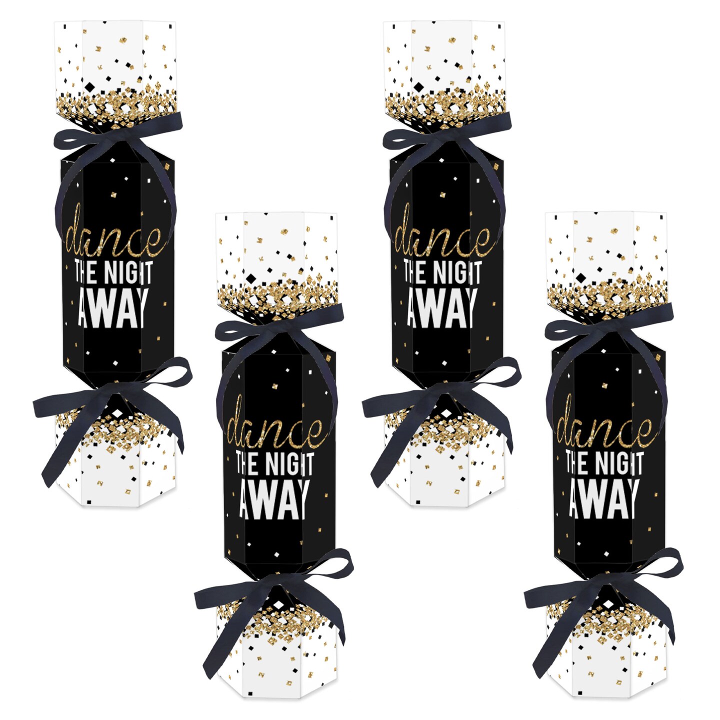 Black and Gold Prom Favor Bag