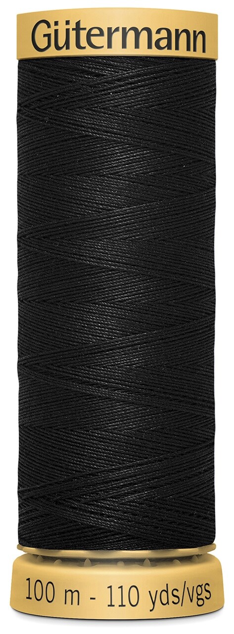 Gutermann Natural Cotton Thread 110Yd-Black